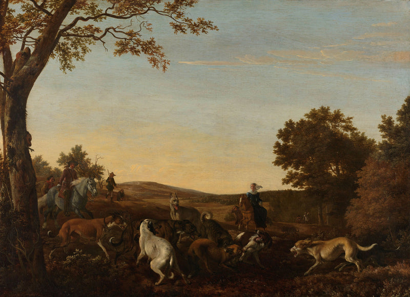 La chasse au renard - Ludolf Leendertsz. de Jongh