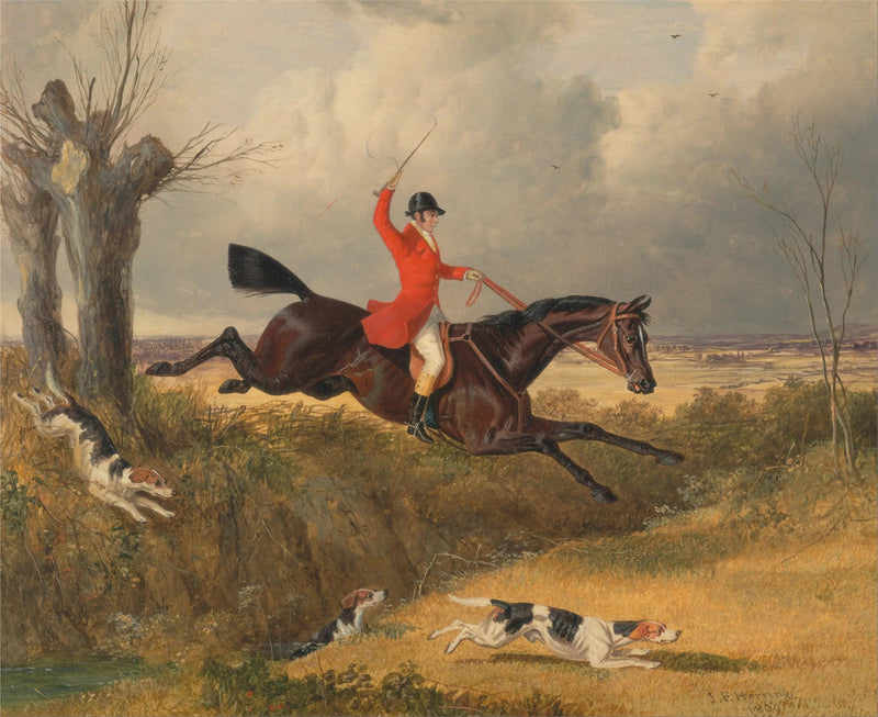 Caccia alla volpe : pulizia di un fossato - John Frederick Herring, Sr.