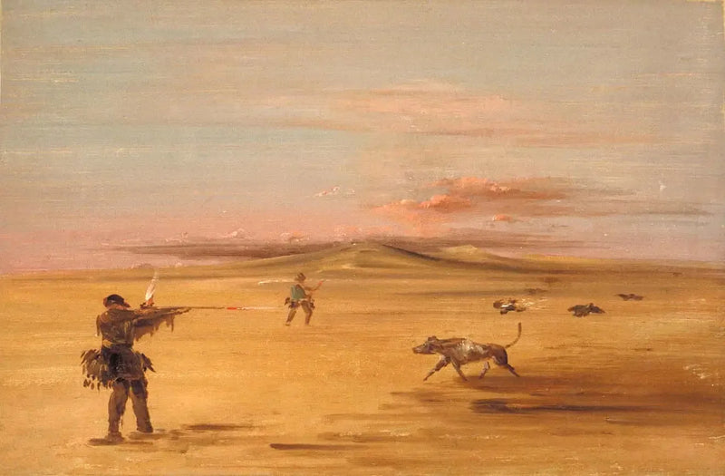 Caccia al gallo cedrone nelle praterie del Missouri - George Catlin