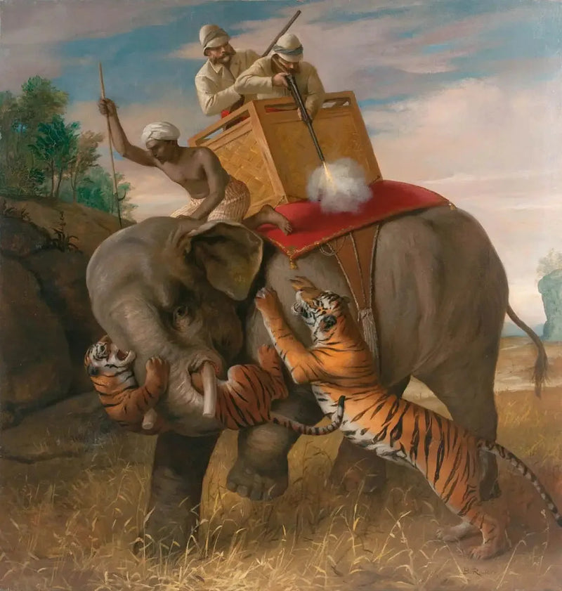 Caccia alla tigre - Briton Rivière