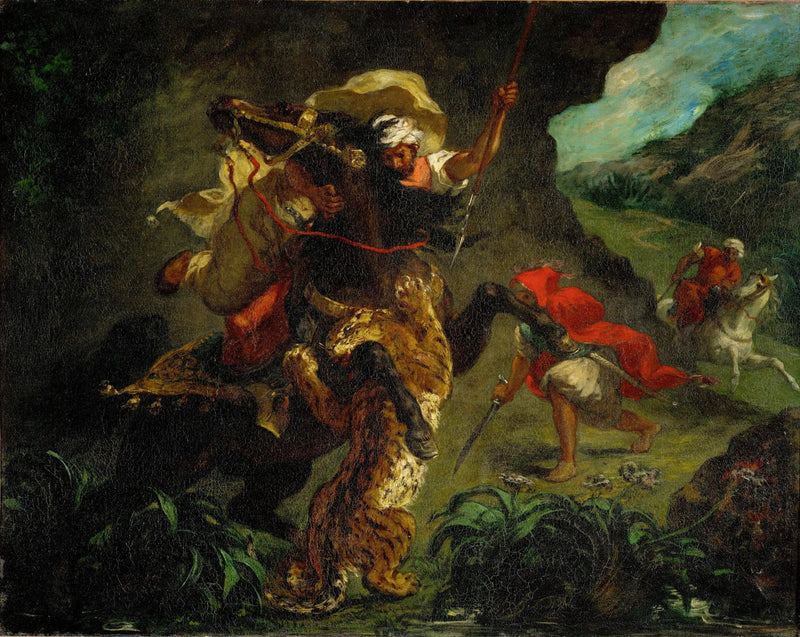 Caccia al tigre - Eugène Delacroix