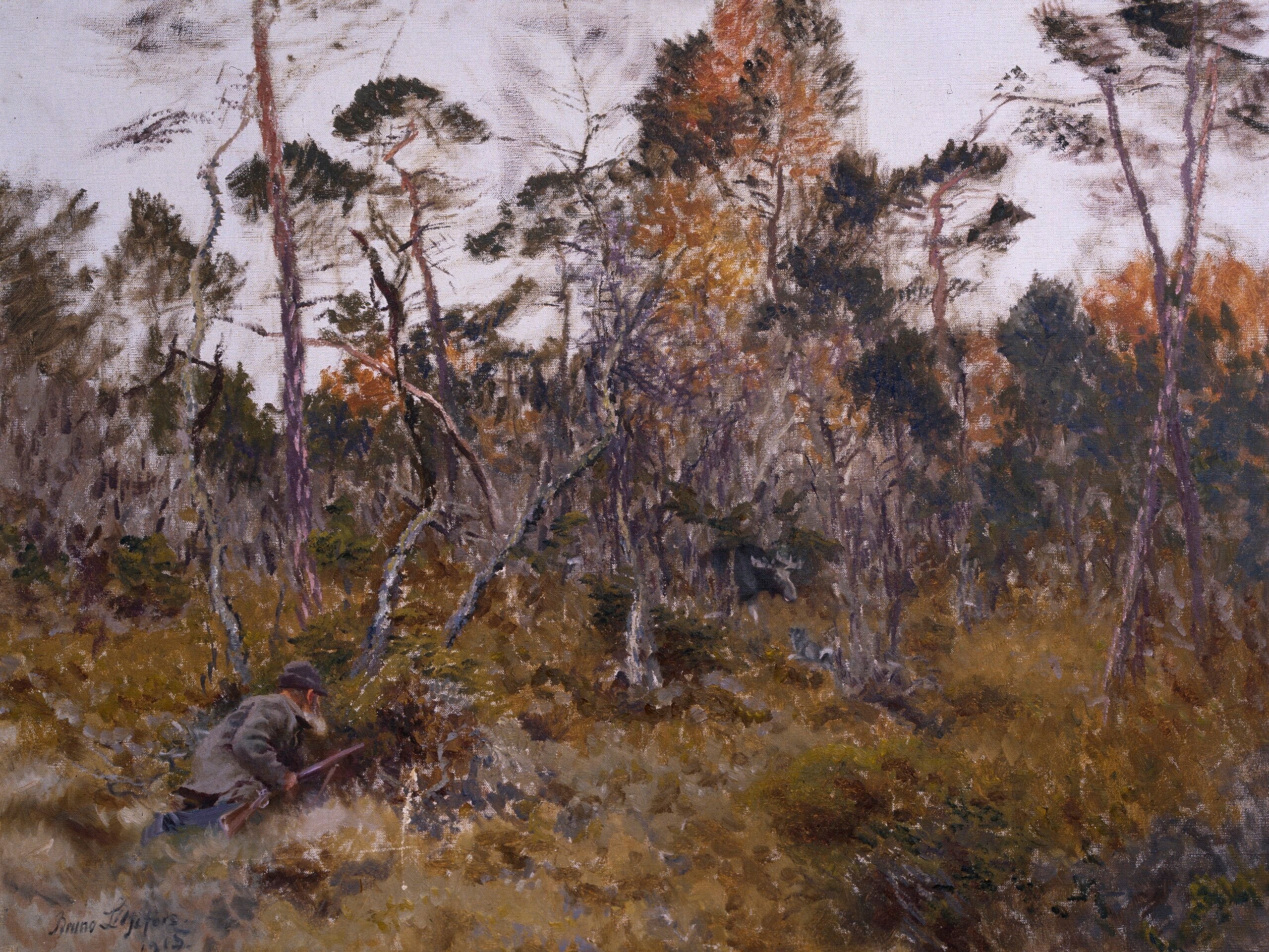 Caccia all'alce - Bruno Liljefors