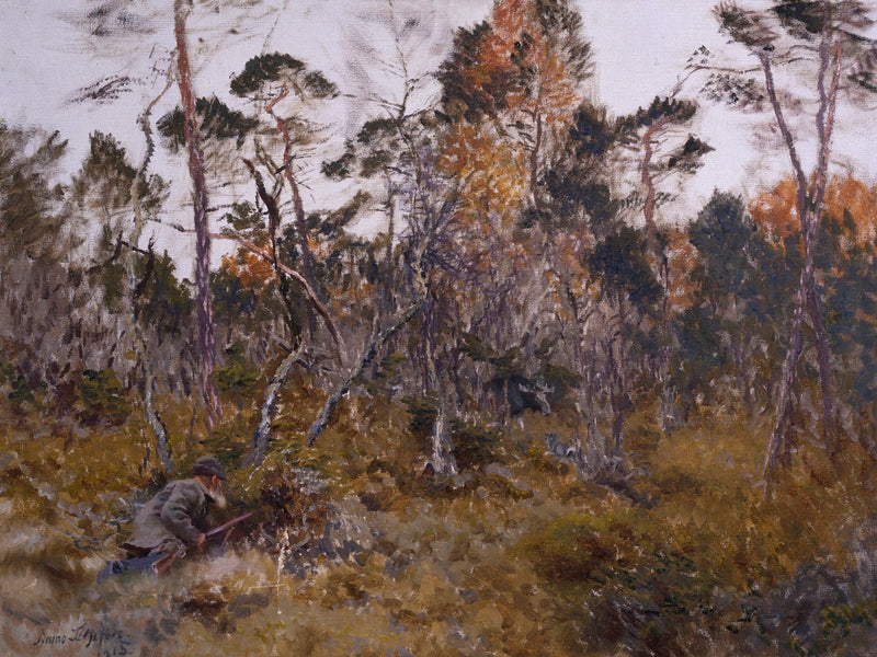 Caccia all'alce - Bruno Liljefors