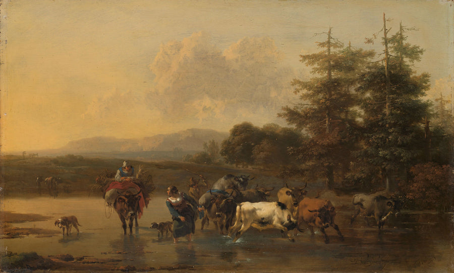 La chasse aux bœufs - Nicolaes Berchem