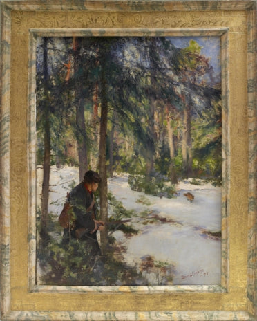 Cacciatore di volpi a caccia - Bruno Liljefors