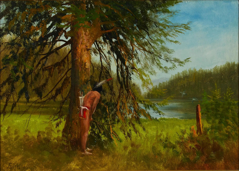 cacciatore indiano - Albert Bierstadt