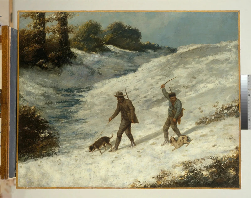 Cacciatori nella neve - Gustave Courbet