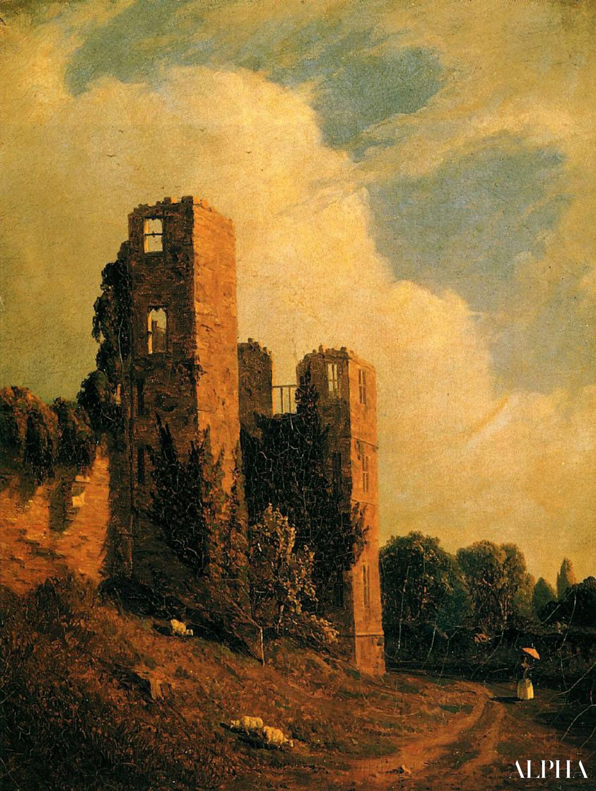 Castello di Kenilworth - Sanford Robinson Gifford - Riproduzioni di quadri e dipinti di alta gamma