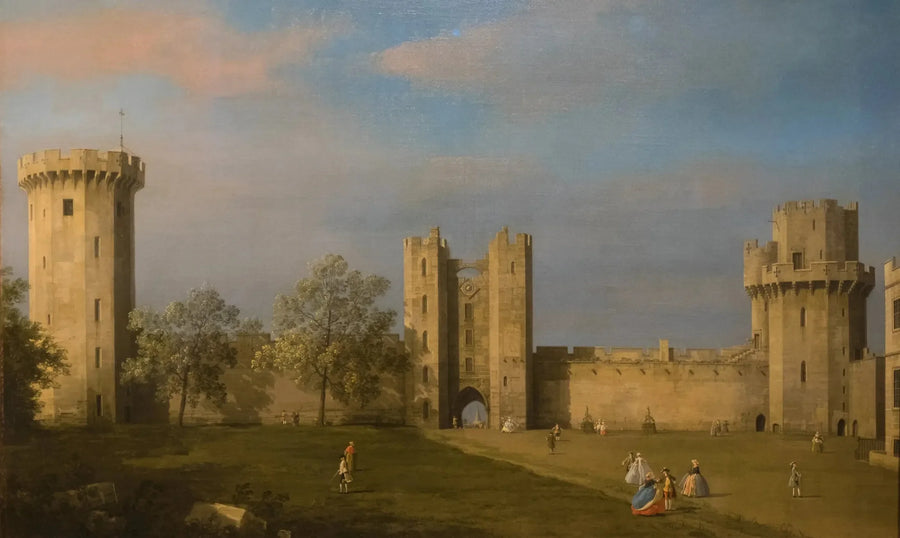 Château de Warwick, côté est - Canaletto