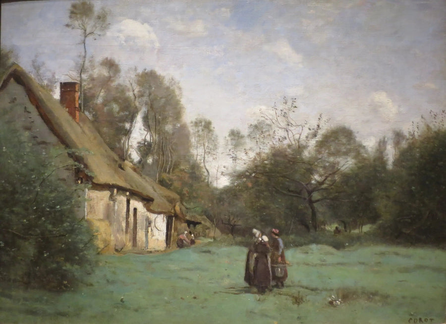 Chaumière in Normandia - Jean-Baptiste Camille Corot
