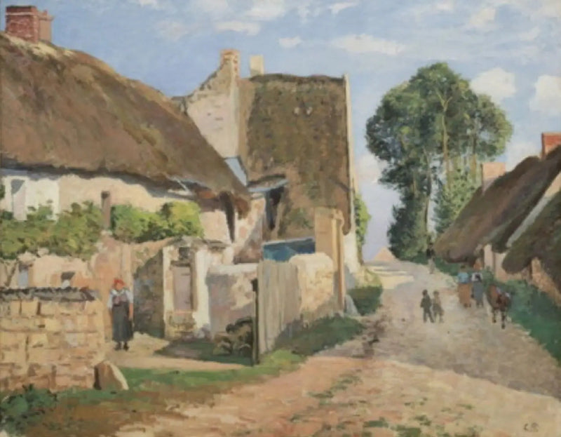 Capanne ad Auvers-sur-Oise - Camille Pissarro
