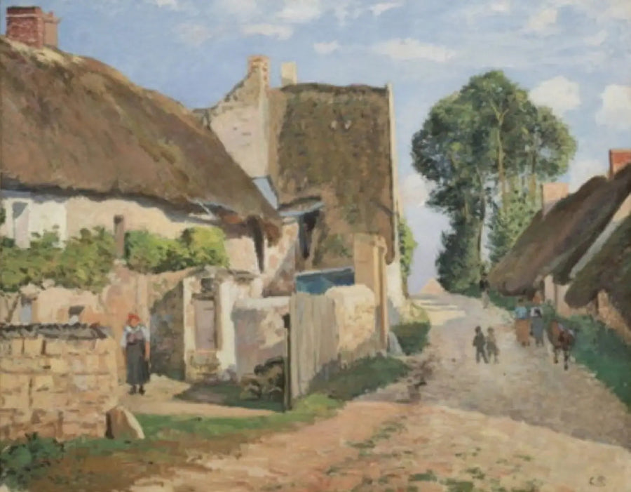 Capanne ad Auvers-sur-Oise - Camille Pissarro