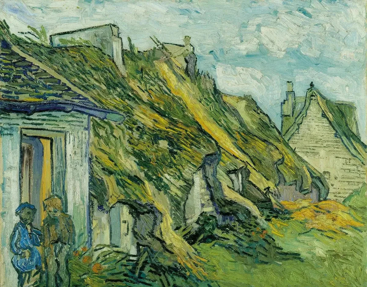 Chaumières à Chaponval de Vincent van Gogh, juillet 1890, Kunsthaus Zürich
