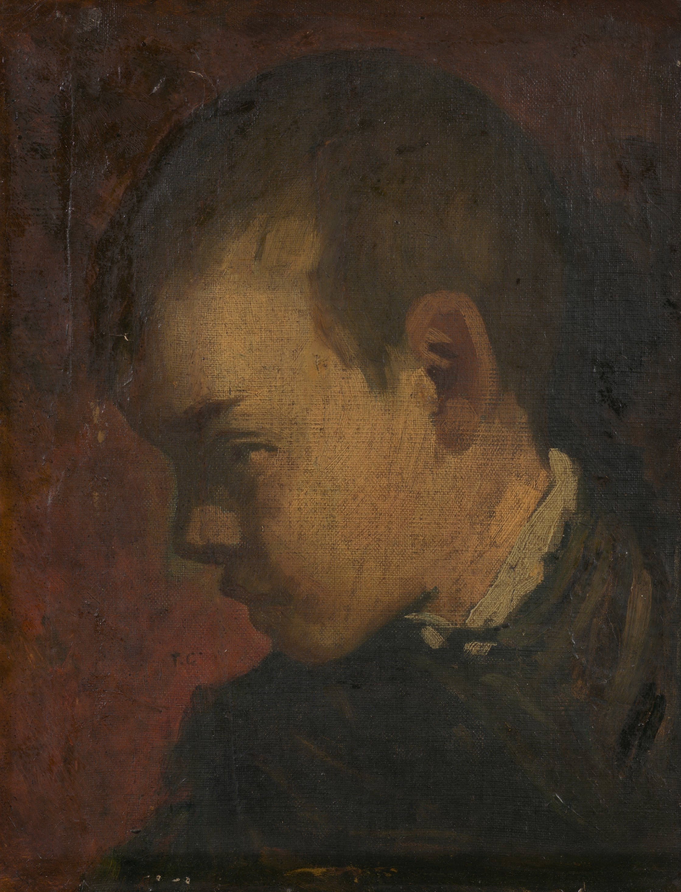 Chef d'un groupe de jeunes - Thomas Couture image 1 reproduction d’œuvre d’art à l’huile