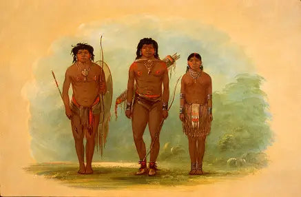 Chef du Chaco sa femme et un guerrier - George Catlin - Alpha Reproduction