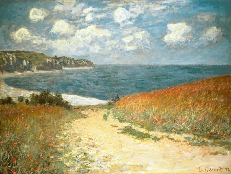 Sentiero nei campi di grano a Pourville - Claude Monet
