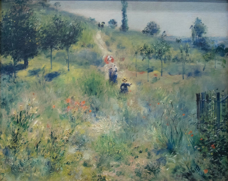 Sentiero in salita tra le alte erbe - Pierre-Auguste Renoir