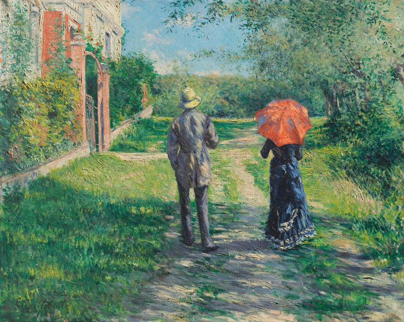 Sentiero in salita - Gustave Caillebotte