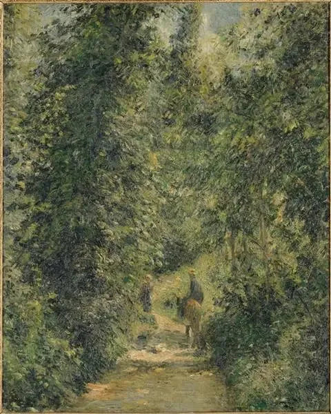 Sentiero nel bosco, in estate - Camille Pissarro