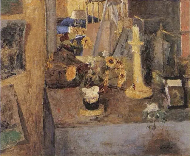 Caminetta con portacandela - Édouard Vuillard