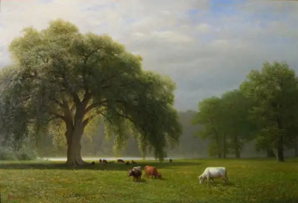 Querce piangenti, Clear Creek, California - Albert Bierstadt