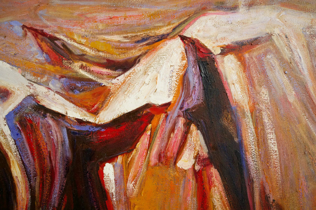Cheval Abstrait | 100 x 100 cm Reproductions de tableaux à la peinture à l’huile