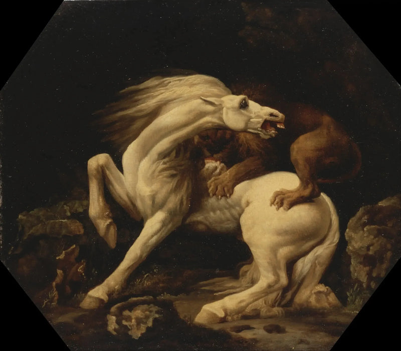 Cavallo attaccato da un leone (episodio C) - George Stubbs