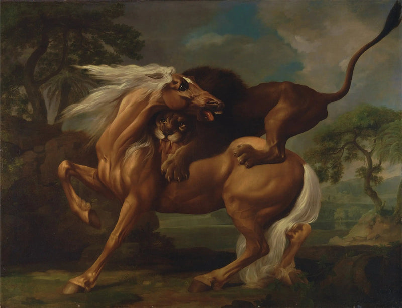 Cavallo attaccato da un leone - George Stubbs