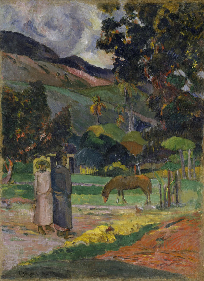 Cavallo al pascolo - Paul Gauguin