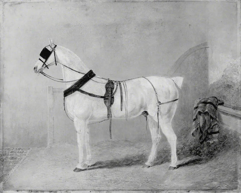 Cavallo da carrozza in scuderia - John Frederick Herring, Sr.
