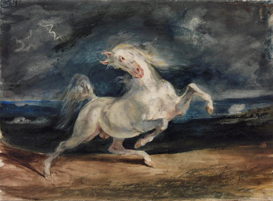 Cavallo spaventato dal temporale - Eugène Delacroix