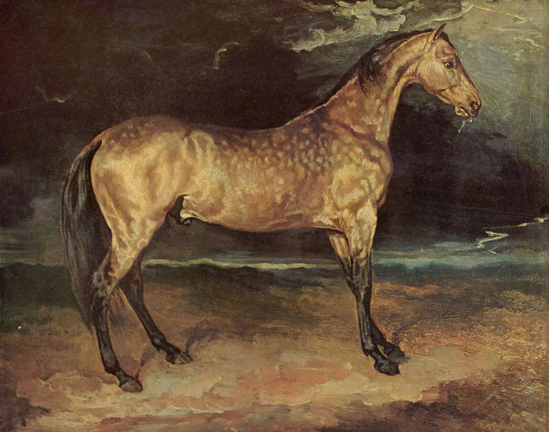 Cavallo spaventato dal temporale - Théodore Géricault