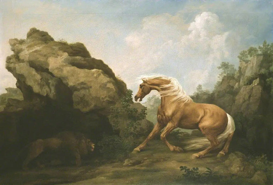 Cavallo spaventato da un leone - George Stubbs