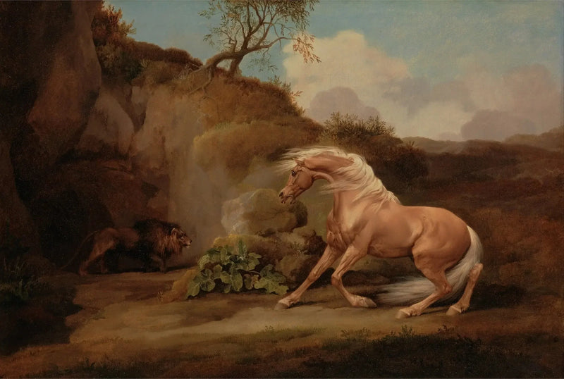 Cavallo spaventato da un leone - George Stubbs