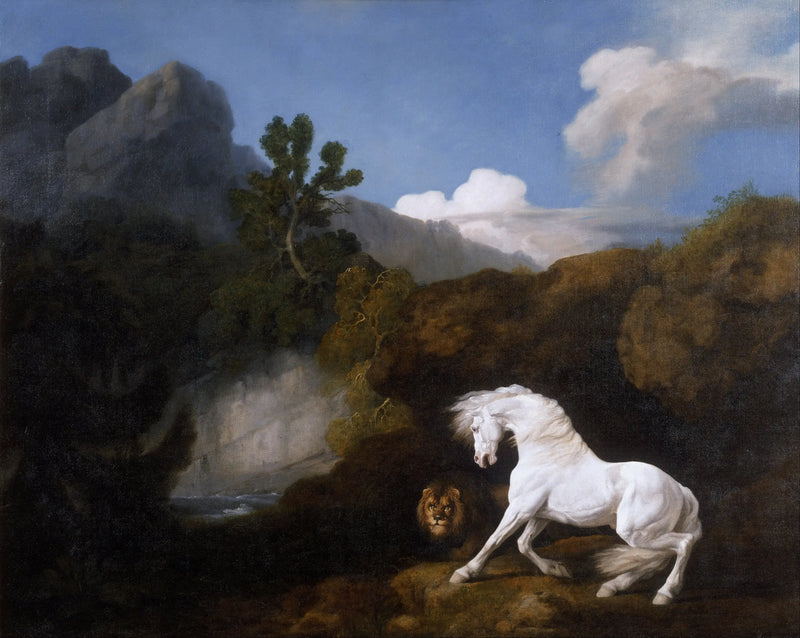 Cavallo spaventato da un leone - George Stubbs