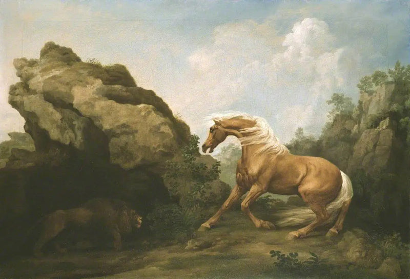 Cavallo spaventato da un leone - George Stubbs