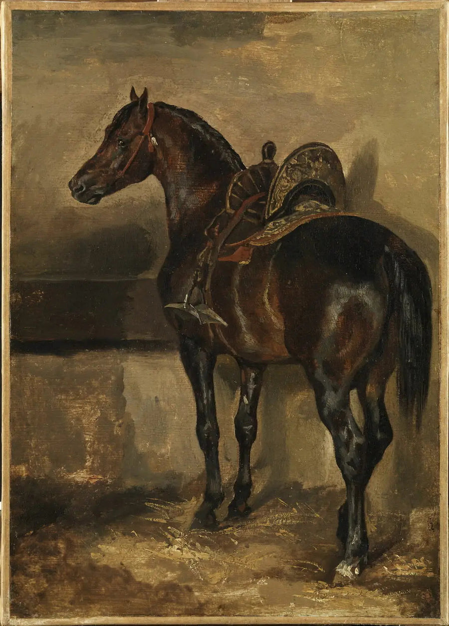 Cavallo turco in una scuderia - Théodore Géricault