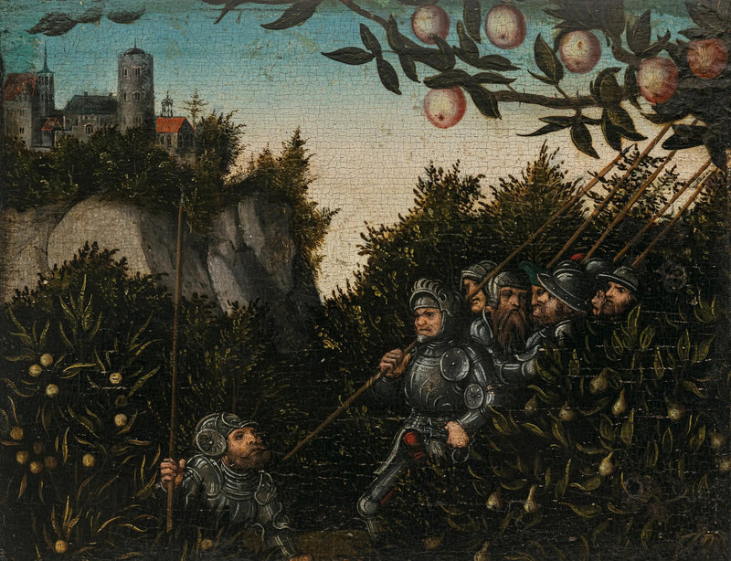 Cavalieri nel paesaggio - Lucas Cranach il Vecchio
