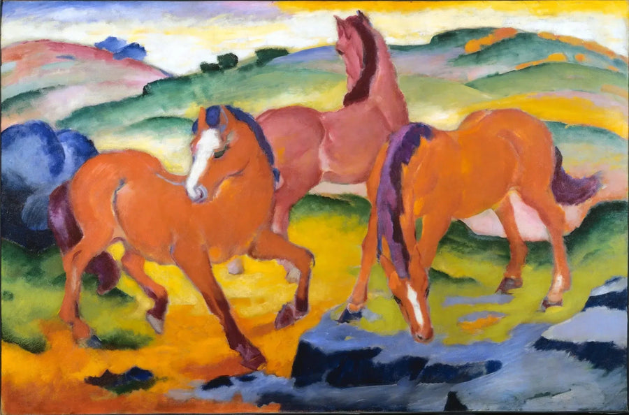 Cavalli al pascolo IV - Franz Marc