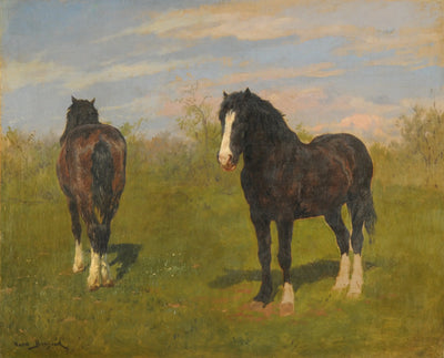 Chevaux au pâturage - Rosa Bonheur - Alpha Reproduction