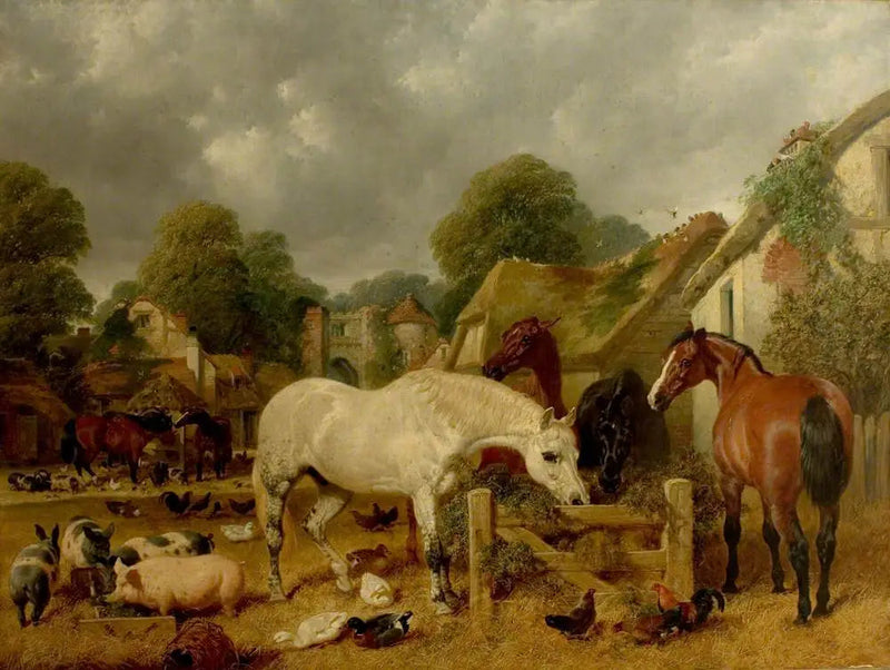 Cavalli in un recinto - John Frederick Herring, Sr.