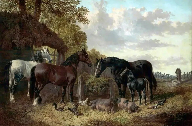 Cavalli, maiali e pollame - John Frederick Herring, Sr.