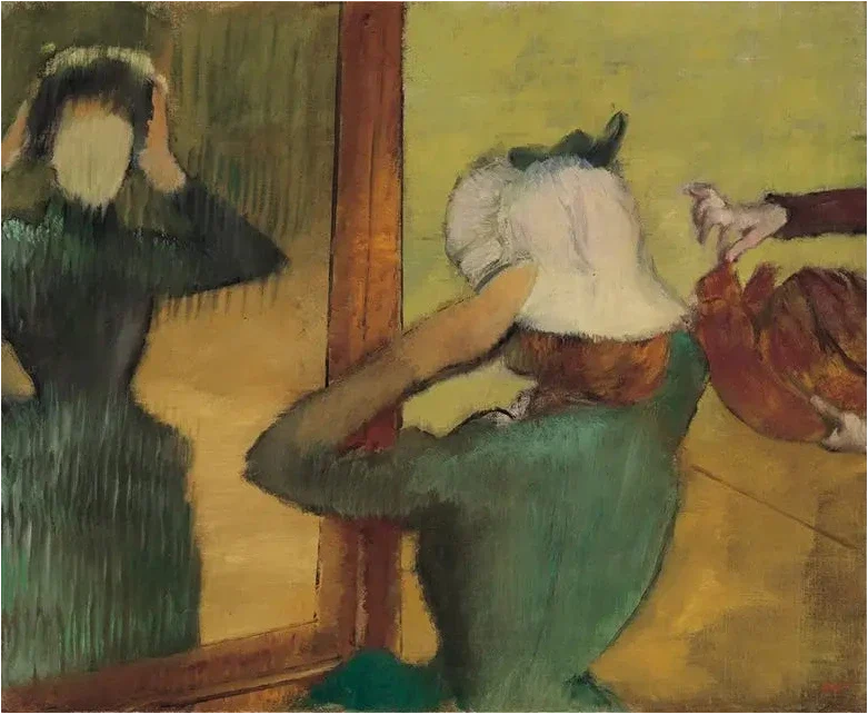 Chez la modiste par Edgar Degas – reproduction peinture à l’huile sur toile