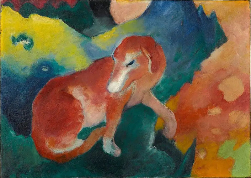 cane rosso - Franz Marc
