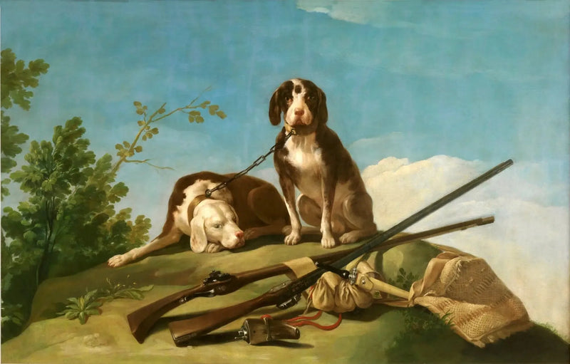 Cani e strumenti da caccia - Francisco de Goya