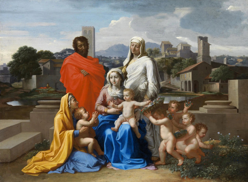 Numeri della Sacra Famiglia ai dieci - Nicolas Poussin