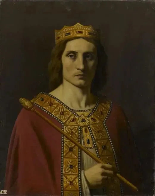 Childéric II (circa 653-675), re d'Austrasia, de Neustrie et de Bourgogne - Émile Signol
