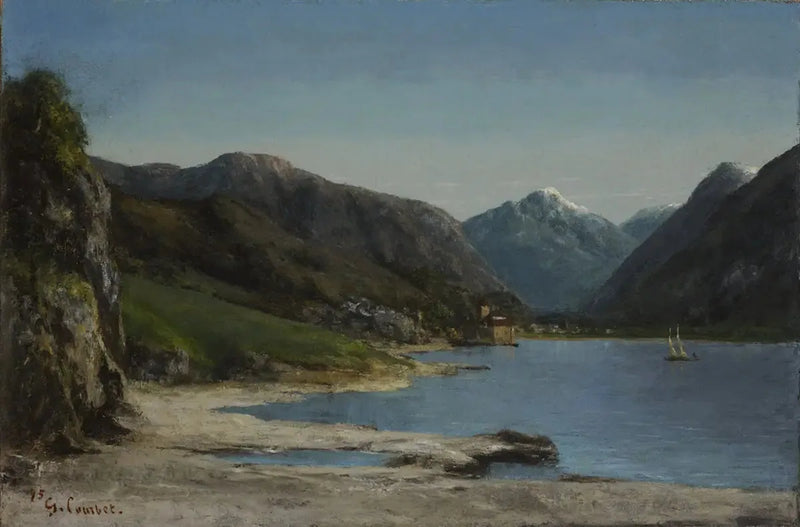 Chillon, visto da lontano - Gustave Courbet