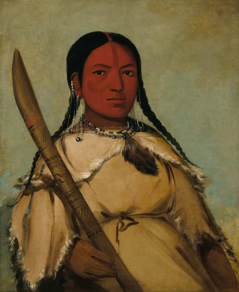 Chin-cha-pee, insetto di fuoco che striscia, donna con testa di uovo di piccione - George Catlin