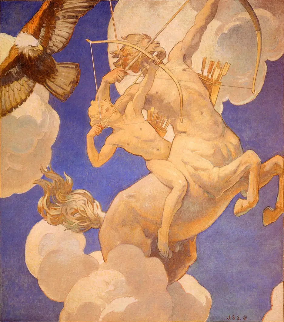 Reproduction du tableau « Chiron et Achille - John Singer Sargent » par Alpha Reproduction en peinture à l’huile